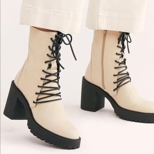 Free People Dylan Lace UP Boots